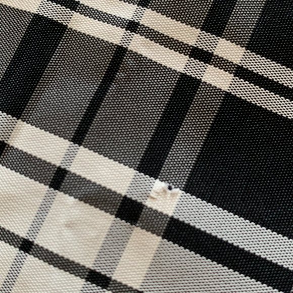 Vintage Mr. Hank 100% Acetate Black & White Check Skirt w/ belt, Approx 8 - Picture 14 of 14